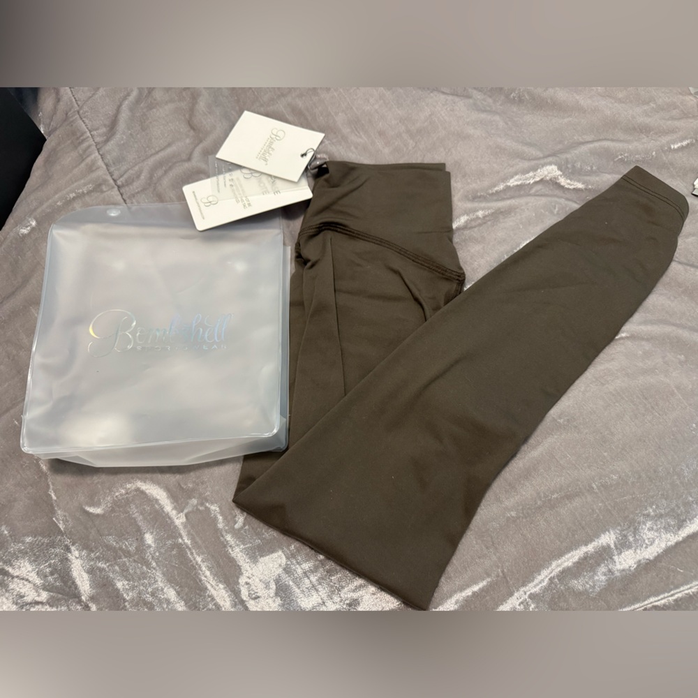 Bombshell Sportswear Olive Leggings